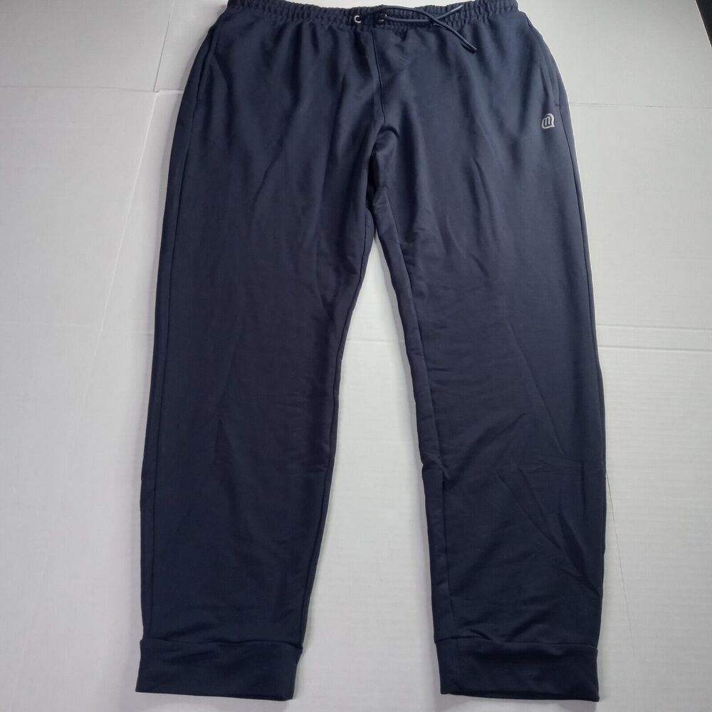 VEBOON Joggers Men's 3XL Blue Running Track Pant Gym Workout Pants Tapered
